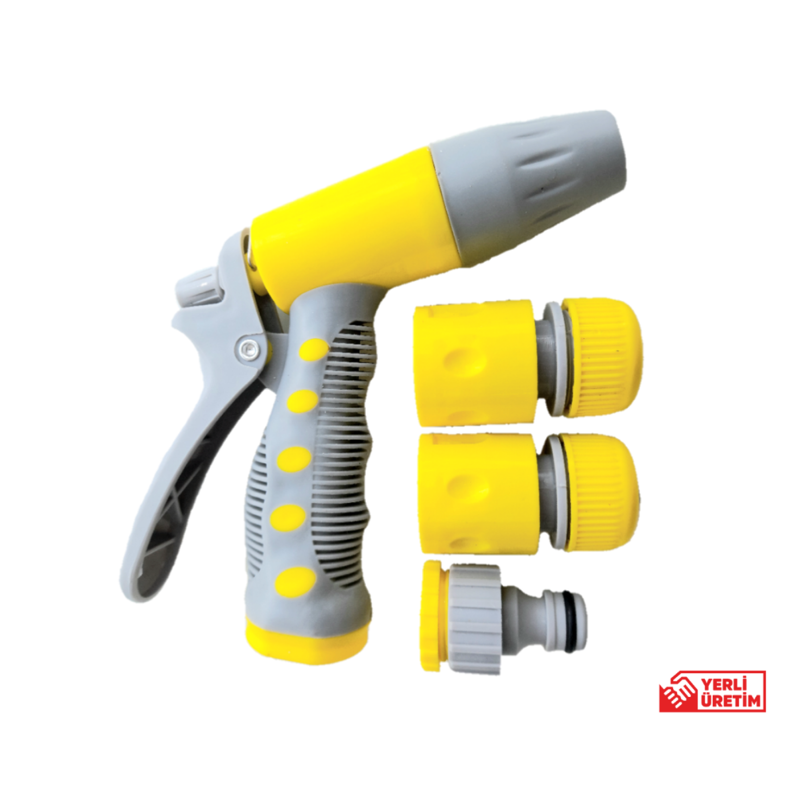 Plasyay Tetikli 2 fonksiyonlu Sulama Tabancası ve Hortum Bağlantı Aparatları Tam Setler